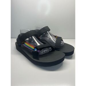 TEVA mens Sz 11 Midform Universal Rainbow Pride Sandal